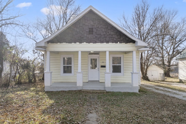 bungalow with a porch