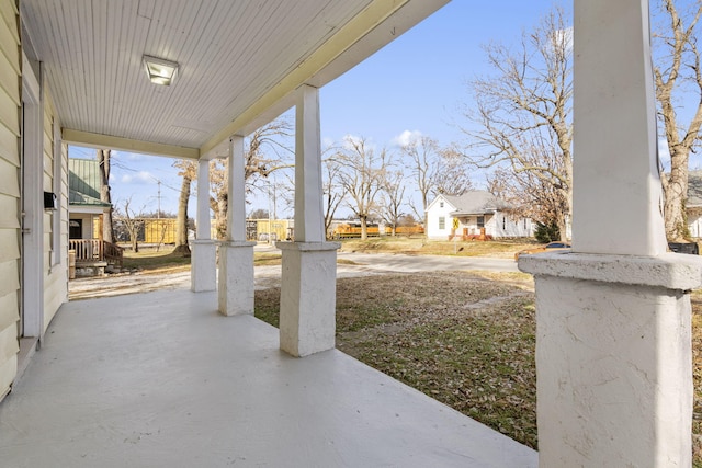 view of patio with covered porch