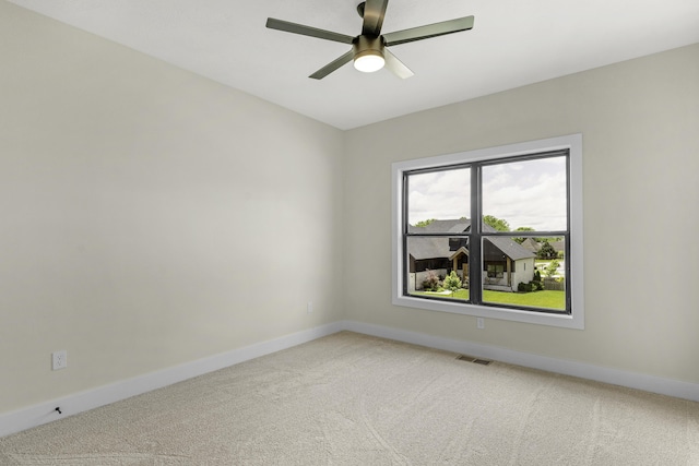 702 S Thornridge Dr, Springfield, MO 65809 - empty room featuring light colored carpet, baseboards, and ceiling fan