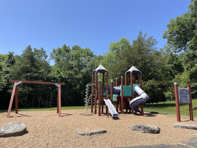 view of jungle gym