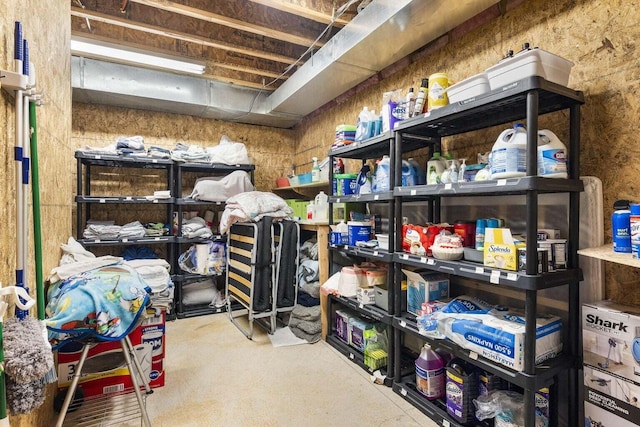 view of storage room