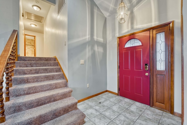 view of tiled entryway