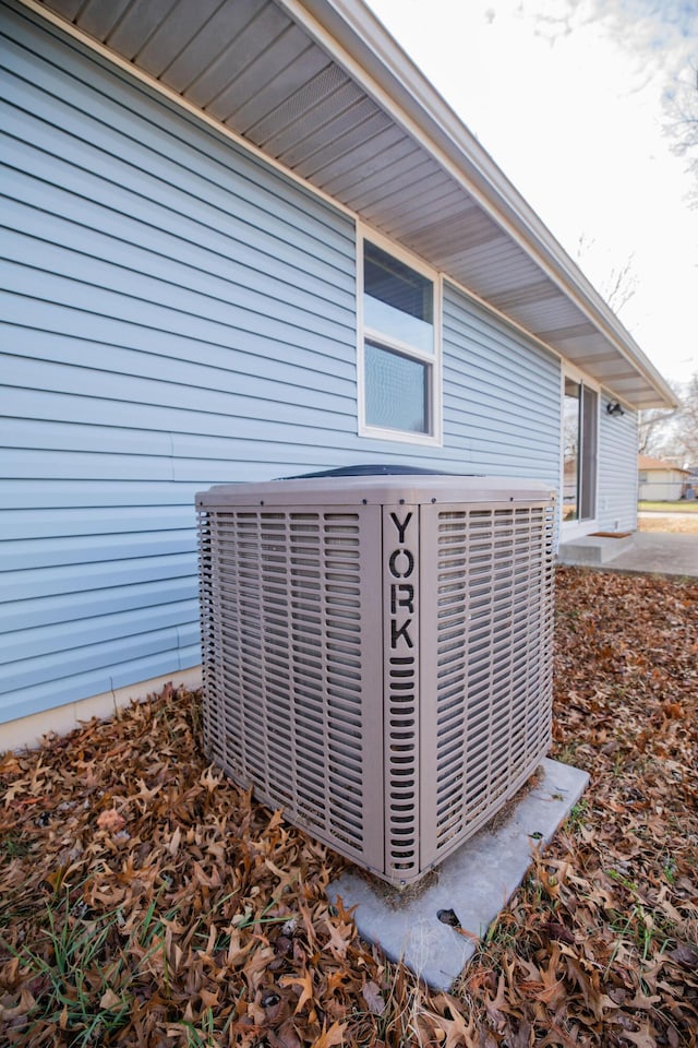 exterior details featuring cooling unit