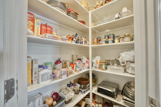 view of pantry