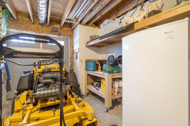 view of storage room