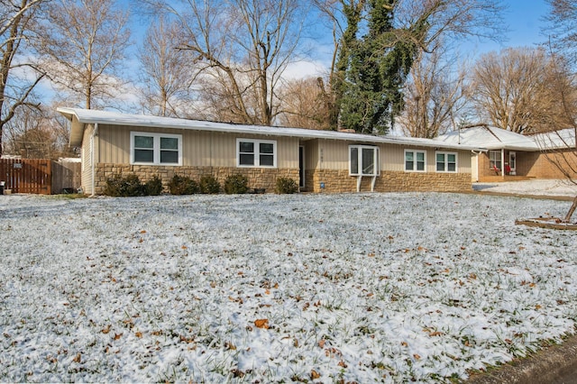 view of ranch-style home