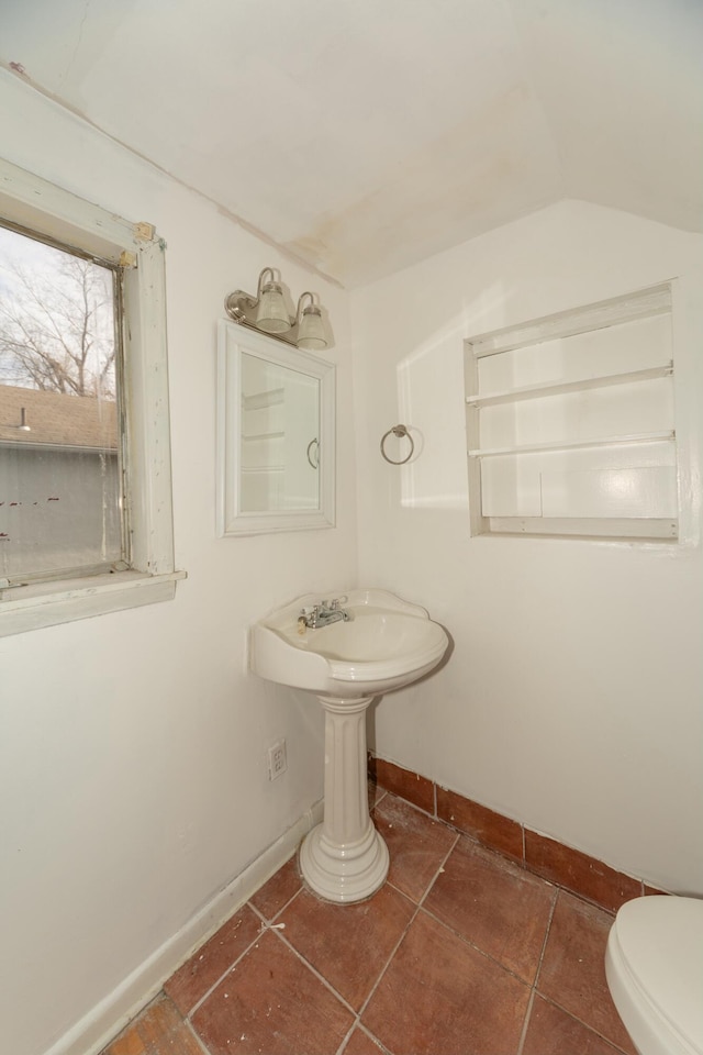 bathroom with toilet and sink