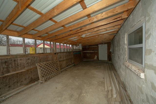 view of horse barn