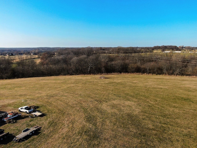 exterior space with a rural view