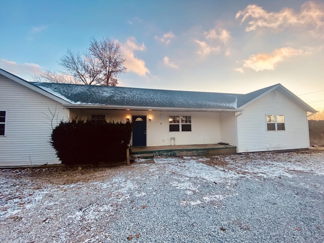 view of ranch-style home