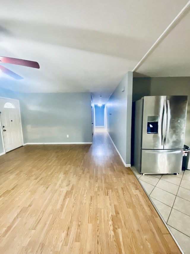 interior space featuring light wood-type flooring