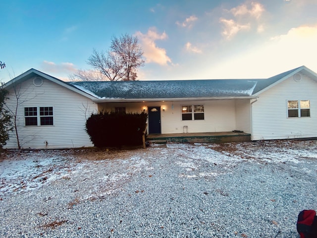 view of ranch-style house