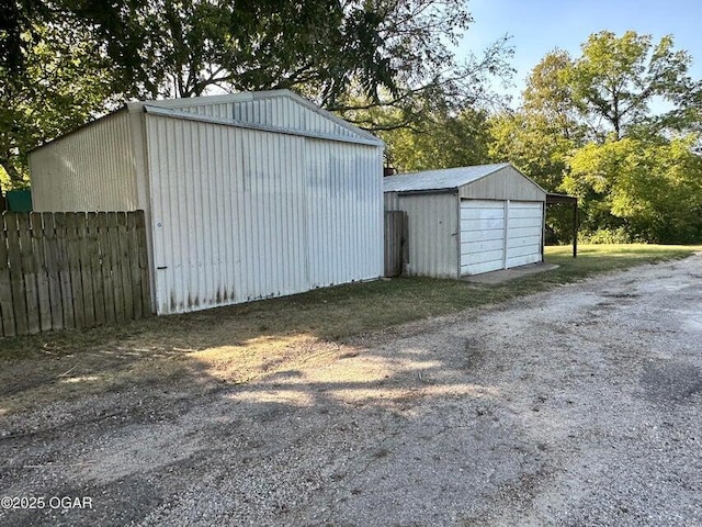 view of outdoor structure