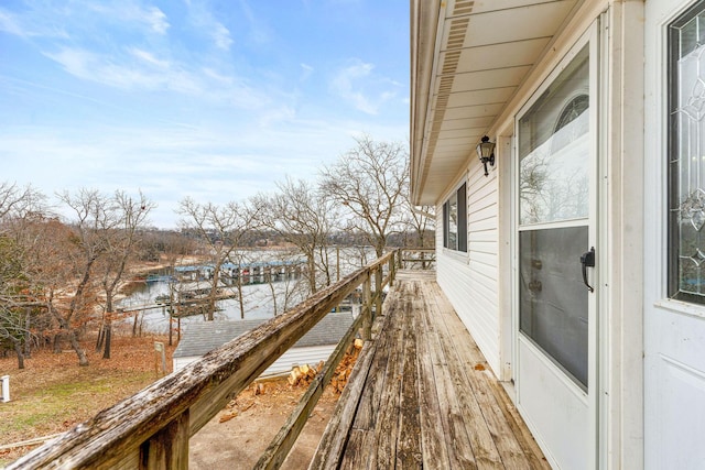 view of wooden terrace