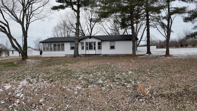 view of front of home