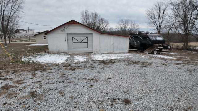 view of outbuilding