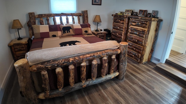 bedroom featuring hardwood / wood-style floors