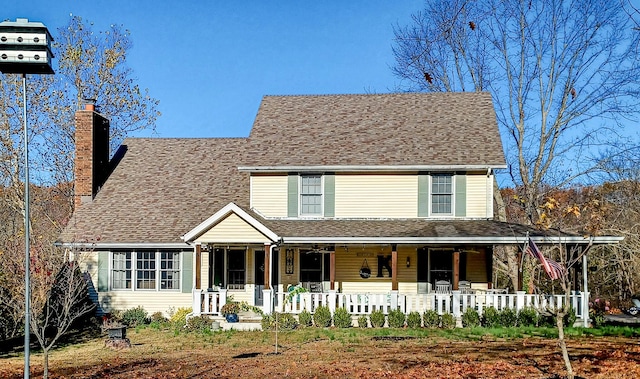 view of front of house with a porch