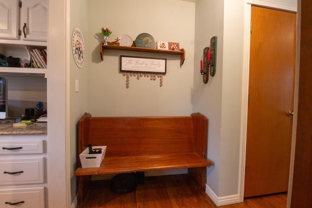 mudroom featuring light hardwood / wood-style floors