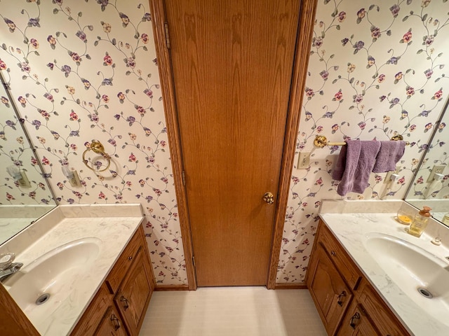 bathroom with vanity