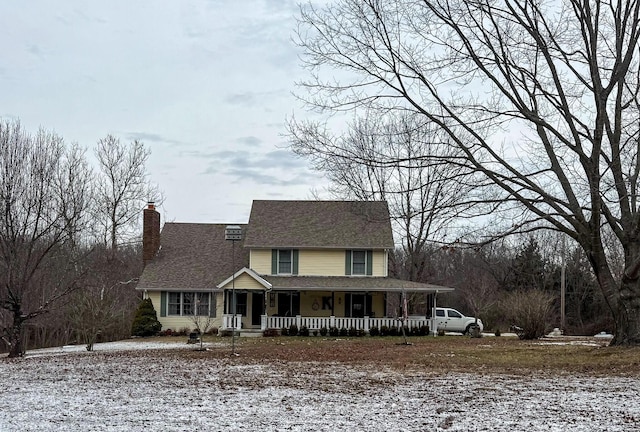 view of front facade with a porch