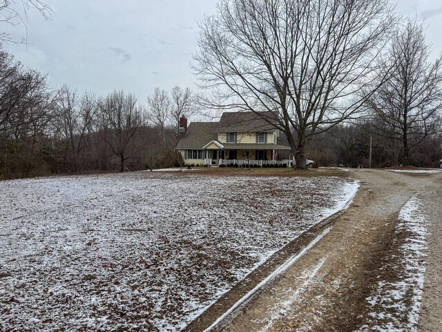 exterior space with a porch