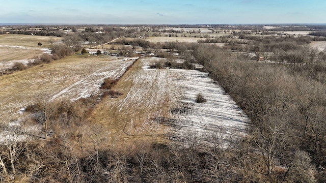 drone / aerial view featuring a rural view