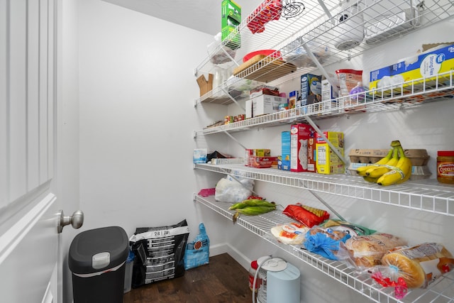 view of pantry