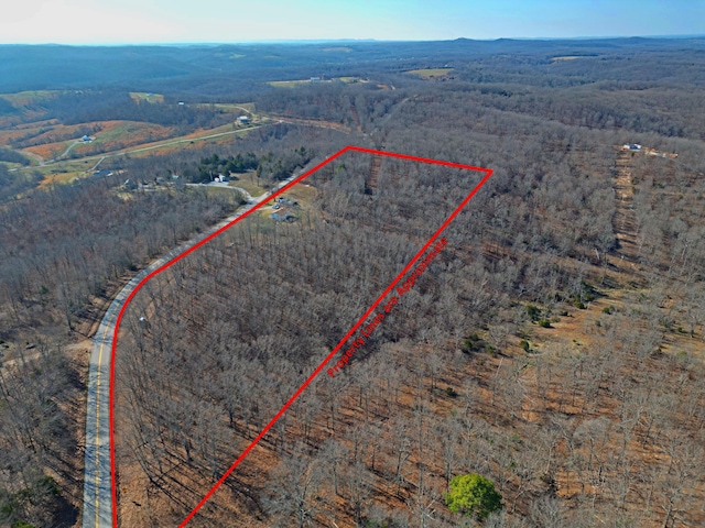 21525 State Highway P, Ava, MO 65608 - overview of rural landscape featuring property parcel outlined
