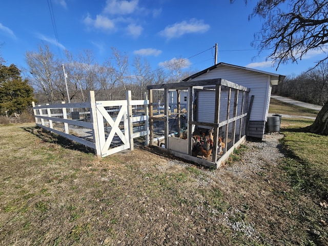 exterior space featuring a yard