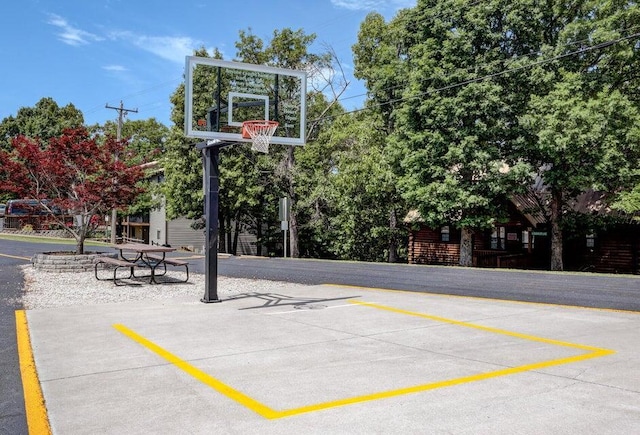 view of basketball court