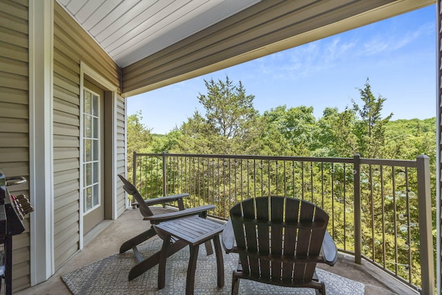 view of balcony