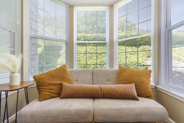 view of sunroom