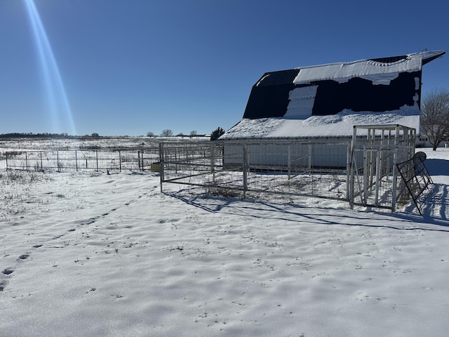 view of snowy yard