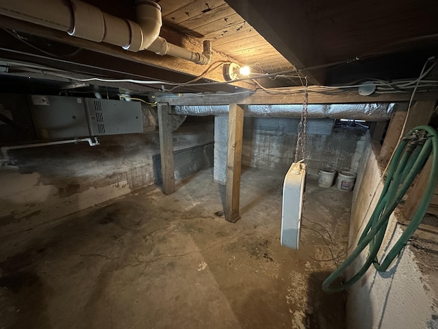 view of basement