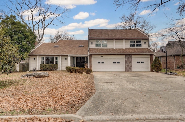 front facade featuring a garage