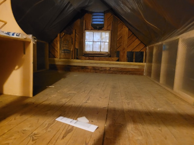 view of attic