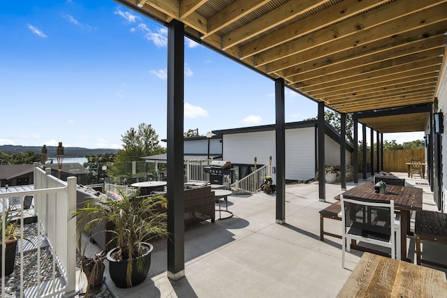 view of patio / terrace with outdoor dining area