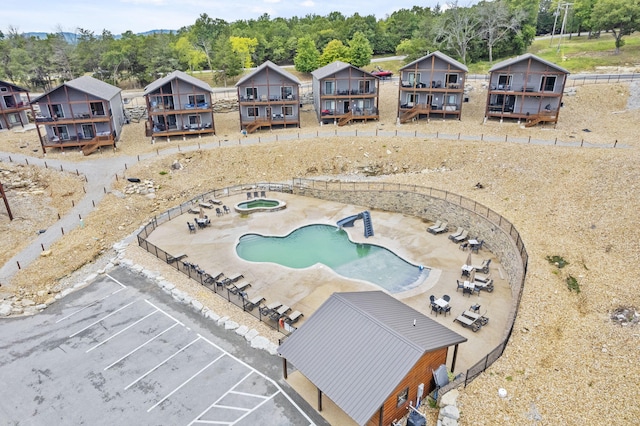 birds eye view of property