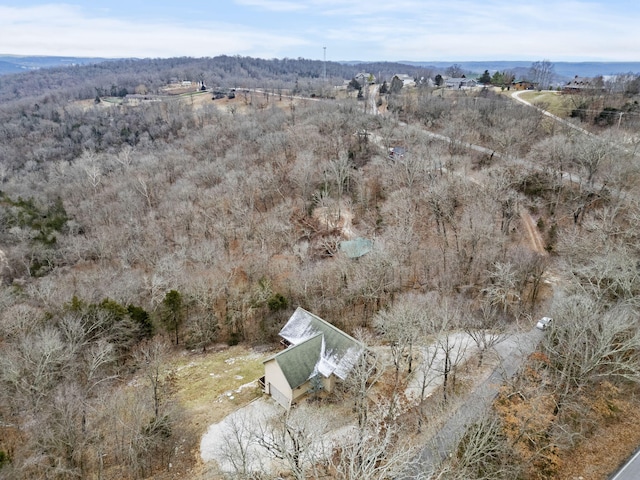 drone / aerial view with a rural view