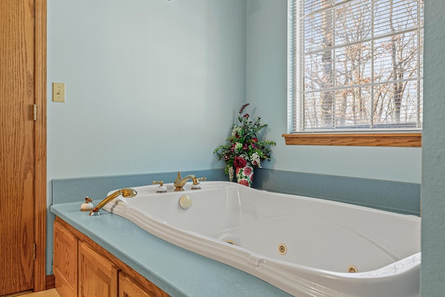 bathroom featuring a bathing tub