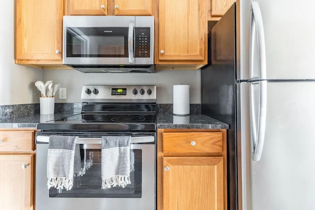 kitchen with stainless steel appliances