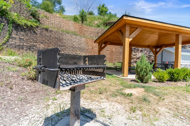 view of yard featuring a gazebo