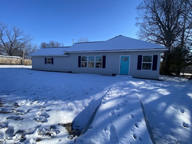 view of ranch-style home