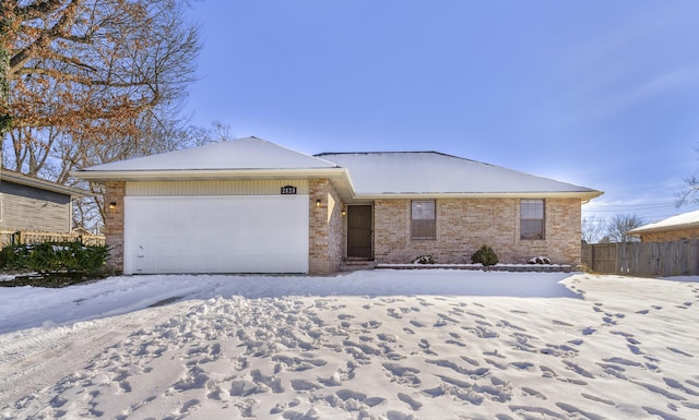 ranch-style house with a garage