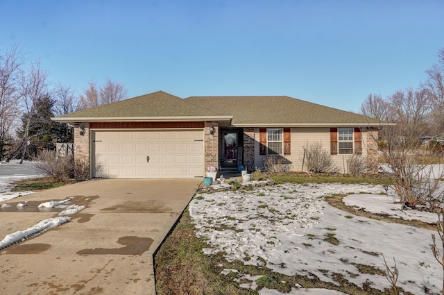 ranch-style house with a garage