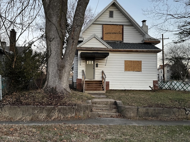 view of bungalow-style home