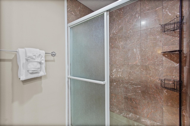 bathroom with an enclosed shower