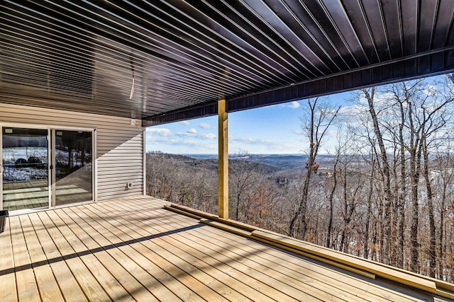 view of wooden terrace