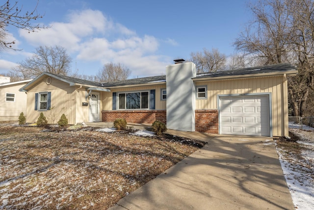 ranch-style house with a garage